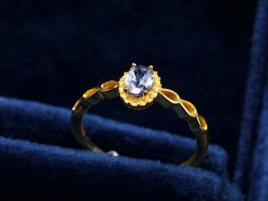 Gold Tanzanite Ring