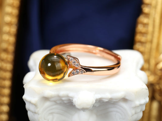Mermaid Tail Amber Ring