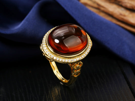 Luxe Amber Ring