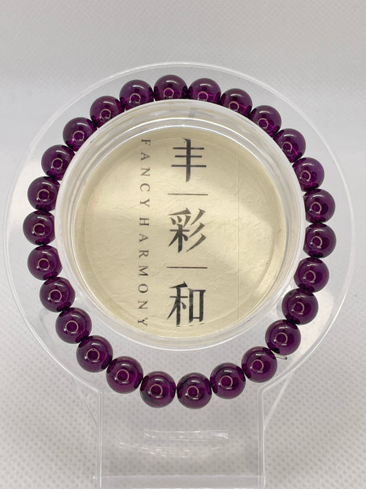高品质紫牙乌手链 High-Quality Rhodolite Garnet