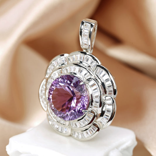 Royal Bloom Amethyst Pendant