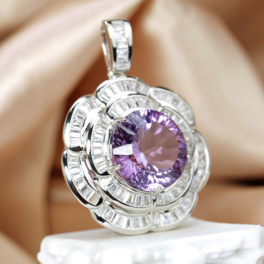 Royal Bloom Amethyst Pendant