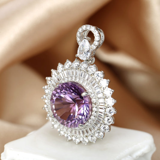Aurora Star Amethyst Pendant