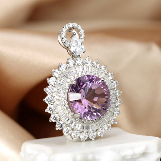Aurora Star Amethyst Pendant