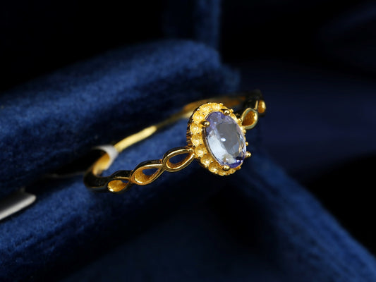 Gold Tanzanite Ring