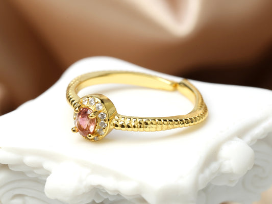 Pink Tourmaline Ring
