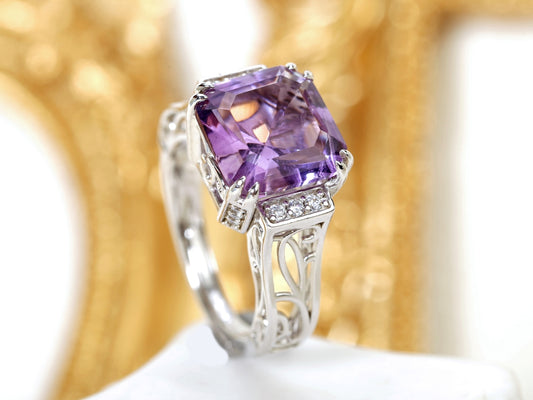 Filigree Amethyst Ring
