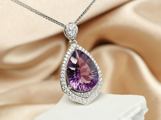 S925 Amethyst Pendant Necklace